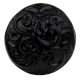 Black Floral Iron Cabinet Knob